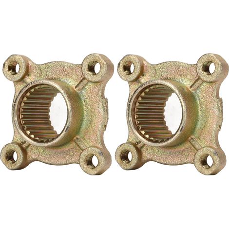 2 moyeux d'essieu arrière de roue, 28 cannelures, 4 goujons, pour quad/VTT/kart 50cc, 110cc et 150cc (1/5)