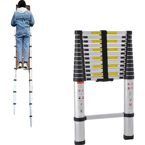 Échelle télescopique, légère, haute capacité de charge, 3.8 m 12.5FT (1/5)