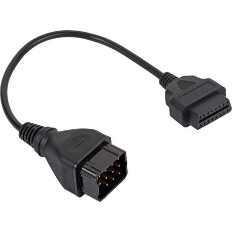 Câble de diagnostic OBD2 connecteur adaptateur 12 broches à 16 broches câble d'extension de pièces automobiles (1/4)