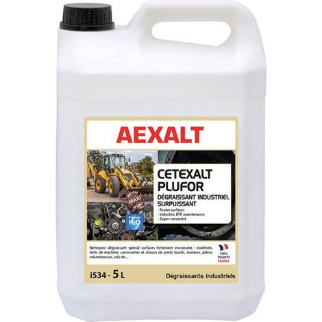 Cetexalt Plufor - Sgrassante industriale ultra potente - Tanica - 5 Litri - AEXALT - I534