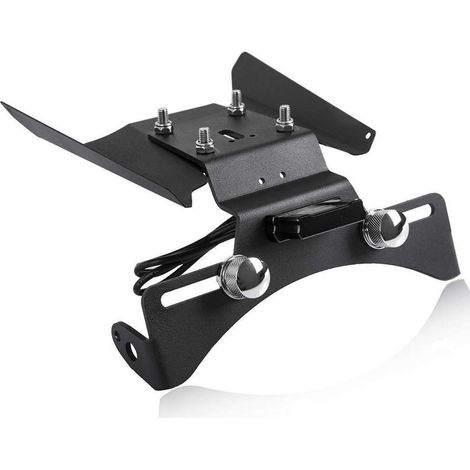 Kennzeichenhalter mit LED-Licht für DUKE 390 (2017-2023) Schwarz (1/5)