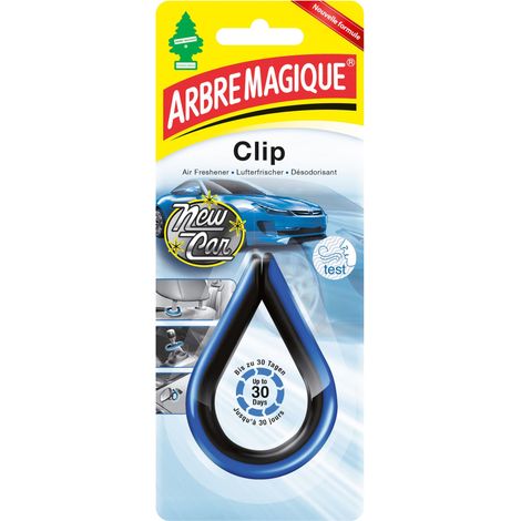 Objet parfumé - Arbre Magique - New Car - Clip - Bleu/Noir - Durée 30 jours