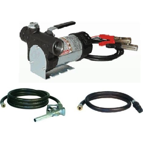 Kit Per travaso gasolio POMPA 24V con tubi e pistola - DIESEL BONEZZI