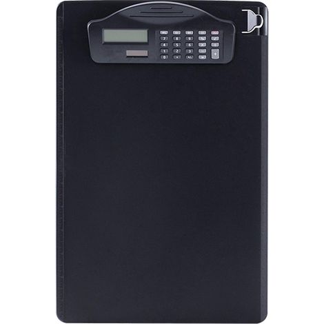 Porte-documents multifonctionnel avec classeur, calculatrice, bloc-notes, porte-stylo et règle pour dossiers de papier A4