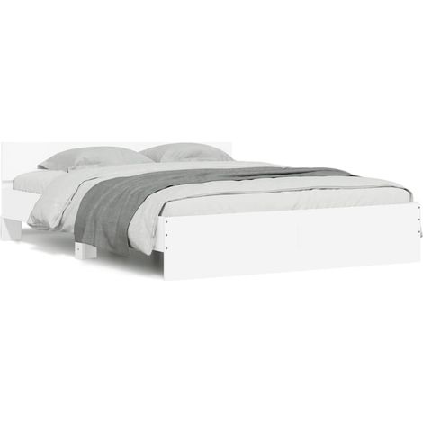 Maison Exclusive - Estructura de cama sin colchón blanco 140x190 (1/5)