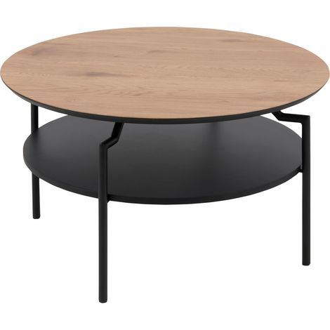 Mesa de centro Norsica 247 , 45x0x0cm, Diámetro: 80, MDF, Redonda
