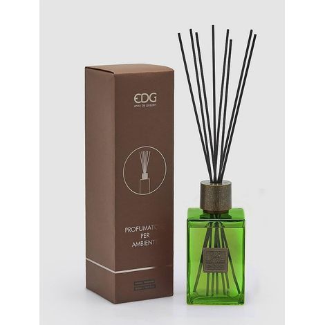 EDG Enzo De Gasperi Profumatore Bottiglia Quadrata 1.200 Ml H 22 Cm Herbal Treasure Scatola Regalo