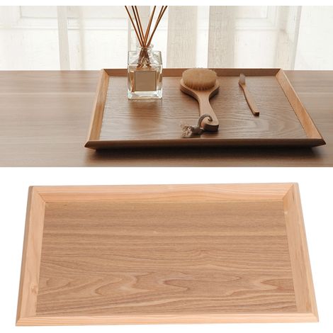 Einfaches Teetablett, Naturfarbe, große Größe 40,5 x 30,5 cm (1/5)