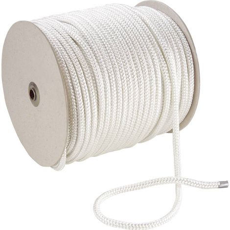 Corde en polyester 20070 (Ø x L) 8 mm x 100 m blanc