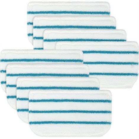 Lot de 8 lingettes de rechange pour balai vapeur Black+Decker SM1600, SM1610, SM1620, HSM13E1, HSMC1300FX, HSMC1321 (1/5)