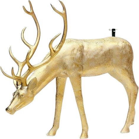 EDG Enzo De Gasperi Base per Albero Natale Cervo per Pino H 140 Cm 162 x 53 Cm Oro
