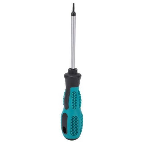 Un cacciavite triangolare in acciaio legato al cromo-vanadio, un utensile con una barra metallica di 0,2 pollici (1,8 mm) di diametro. (1/5)