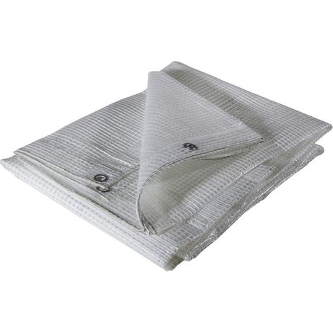 VERDELOOK - TELO OCCHIELLATO RETINATO MULTIUSO 150 GR. 4 X 6 M. BIANCO