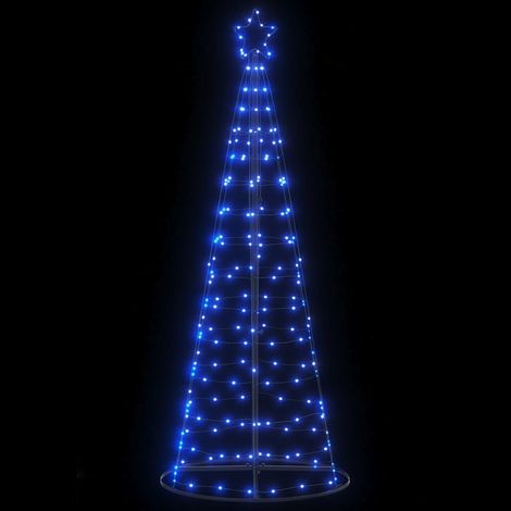 LED Christmas Tree 200 LEDs Blue 180 cm vidaXL (1/5)