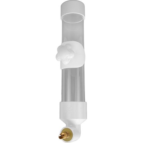 Bouteille d'eau pour petits animaux, grande capacité, étanche, transparente, distributeur d'eau automatique pour lapins, blanc, taille L. (1/5)