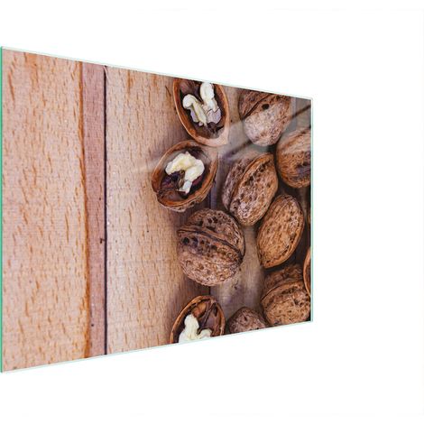 Schneidebrett aus Glas, 30 x 22 cm, Walnuss (1/5)
