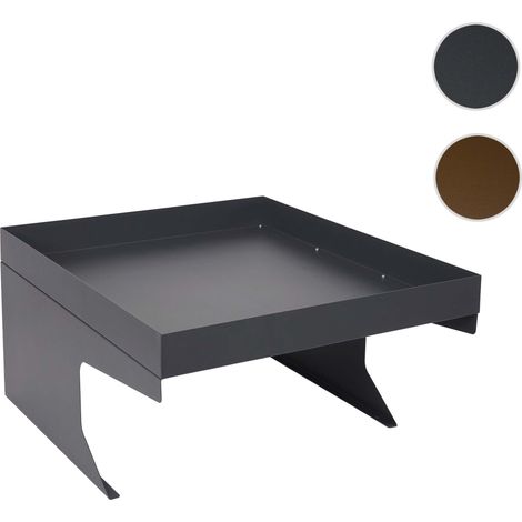Garage pour tondeuse robot avec jardinière HWC-G60, Toit, Abri pour tondeuse robot, anthracite