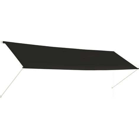 Auvent rétractable,Marquise d'entrée Anti-UV,Auvent facile à assembler 400x150 cm Anthracite -FR68816 (1/5)