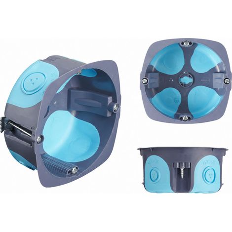 Boite à encastrer Stopair 1 poste multi matériaux diamètre 85mm profondeur 40mm DEBFLEX