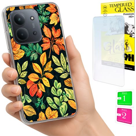 Custodia per Xiaomi Redmi 15C 5G 173mm / Poco C85, cover posteriore con vetro 9H. (1/5)
