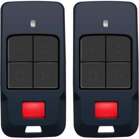 2 émetteurs télécommande porte de garage compatible BFT Mitto Cool C4/C2, fréquence 433 MHz, codage Rolling Code (1/4)