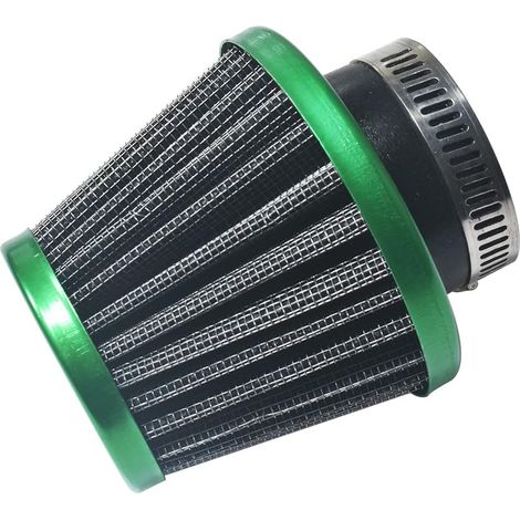 Filtre à air vert universel 38 mm 3,8 cm pour GY6 50 cc QMB139 pour Taotao pour Sunl pour BMS pour lance pour cyclomoteur Wildfire scooter pour Predator 212 cc GX200 196 cc Moteur Mini Bike Go Kart (1/4)