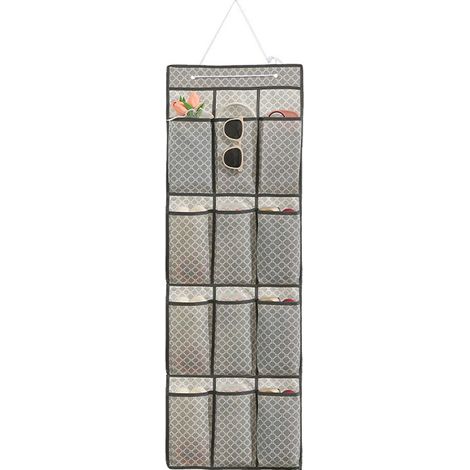Sac de rangement suspendu pour porte,pour sous-vêtements et culottes, sac de rangement multifonctionnel,12 compartiments (1/5)