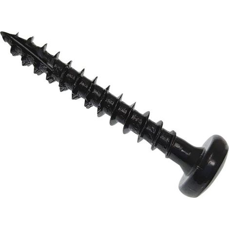 ForgeFix SPEPH430BL Spectre PZ Compatible Wood Screw Pan Black 4.0 x 30mm Box 200 FORSPEPH430