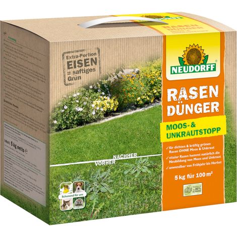 Neudorff Rasendünger Moos- und UnkrautStopp - 5 kg (1/3)