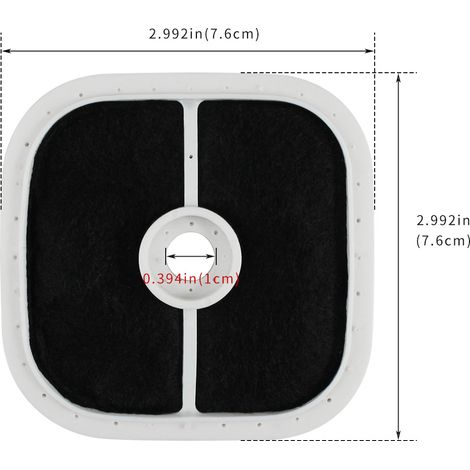 A226000472 air filter element is suitable for Echo SRM266 PAS266 trimmers and lawnmowers. (1/4)