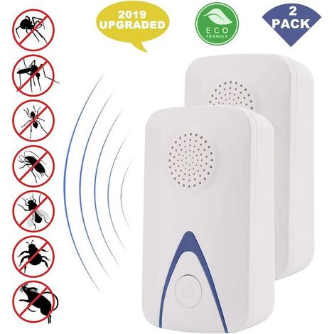 Ultrason Souris Et Rats,Répulsif Ultrason Anti-Rongeurs Insectes,Électronique Plug-in Pest répulsif Anti Moustiques,Les Souris,Rats,Mouches,cafards,Fourmis et rongeurs avec lumière de Nuit Bleue (1/5)