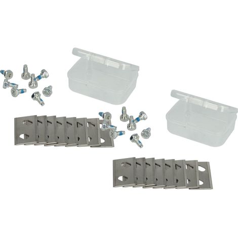 vhbw 16x Lama di ricambio sostituisce MTD 769-25933-01, 742-05538 per tagliaerba - argento, in acciaio cromo-carbonio (1/5)