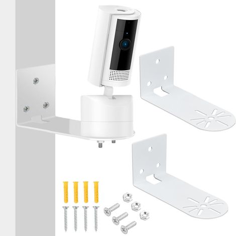 Support mural compatible avec les caméras de sécurité Ring Pan-Tilt Indoor et Eufy Indoorcam E220, support de plafond pour caméras, support de fixation auto-adhésif, pour une utilisation intérieure et (1/5)