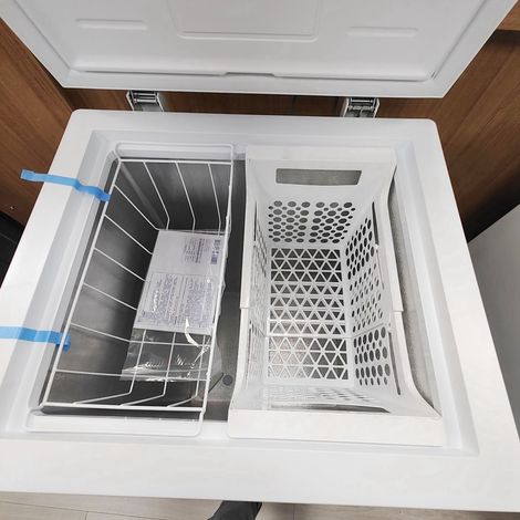 Panier de rangement multifonctionnel extensible et réglable pour congélateur, panier à aliments pour compartiment congélateur du réfrigérateur, panier de congélation - petit format (1/5)