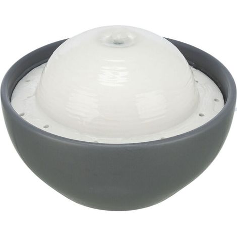 Fontana per Animali Domestici Trixie FuenteVital Dome Bianco Grigio Ceramica (1/5)