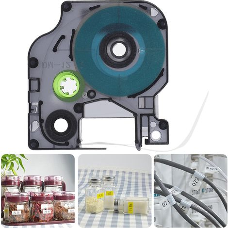 Compatible avec les imprimantes d'étiquettes Delta DYMO, les rubans de 12 mm, les étiquettes auto-adhésives, les rubans D1 et le papier d'impression. (1/2)