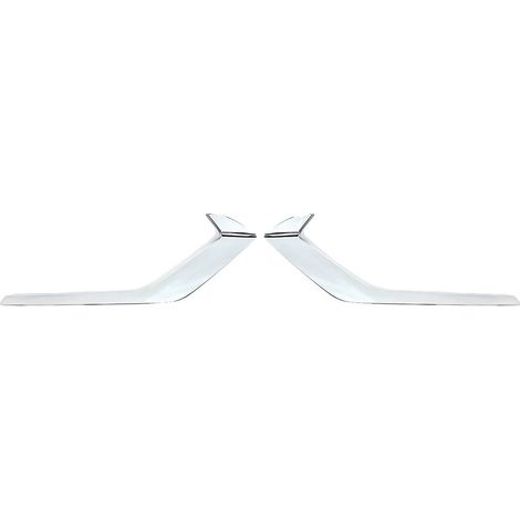 Profili di finitura per paraurti anteriore, compatibili con Volvo S60 V60, in resistente materiale ABS, 1 paio (1/2)