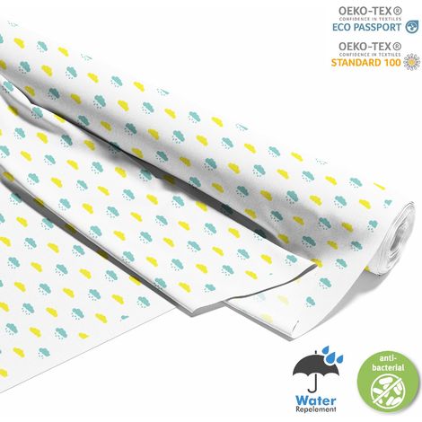 OUTDOOR DEKOSTOFFE OXFORD - Motiv Regenwolken