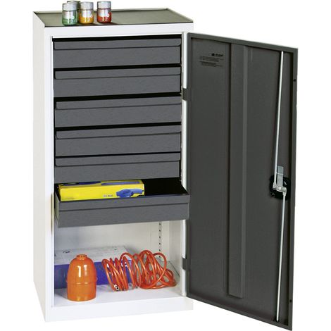 Stumpf Armoire à outils et matériel série 3000 gris clair / gris anthracite + 6 tiroirs 100 mm - 3001671