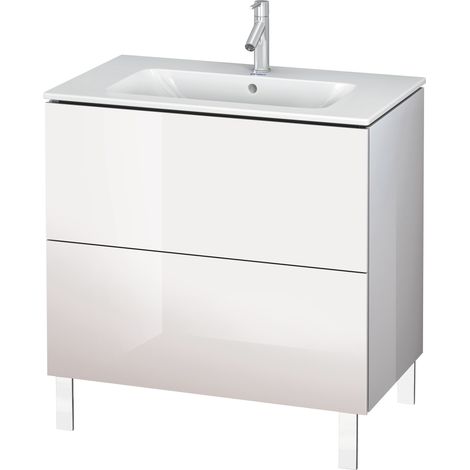 Duravit L-Cube mueble bajo lavabo, vertical, 2 extraíbles,