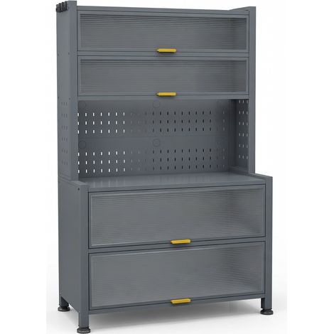 Meuble de rangement pour alimentation de bébé gris premium modèle 15 (1/5)
