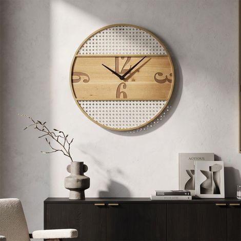 Reloj de pared 50 cm Stefano Madera (1/5)
