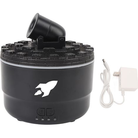 Diffuseur volcanique, humidificateur, arrêt automatique, lumière RGB à faible bruit, huile ultrasonique avec Mode minuterie, pour maison, chambre à coucher, bureau (1/5)