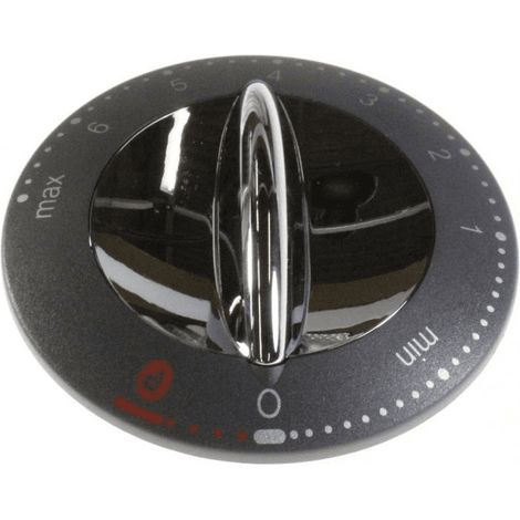BOUTON GRIS/CHROME CDE UL MARQUAGE "OFF" POUR PETIT ELECTROMENAGER KENWOOD - 6954210