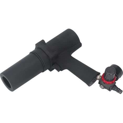 Pistolet à colle pneumatique КР-4411, 310ml, avec manomètre, vitesse réglable, applicateur de mastic verre et colle dure, outil d'injection pour joints (1/5)