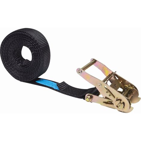 Werka Pro – Sangle cliquet 2 tonnes 4m x 35mm – Tendeur pour charges lourdes – Idéal pour chantiers humides – Résistante aux intempéries