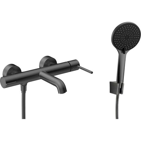 kielle Oudee I - Rubinetto vasca con accessori EcoSpare, grigio canna di fucile 10333SN27 (1/4)
