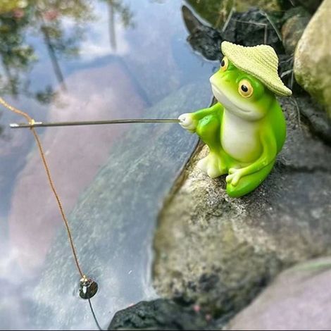 Grenouille Décorative En Résine - Figurine Animal Pour Aquarium Jardin Terrasse - 7,6 cm - 1 Pièce (1/5)