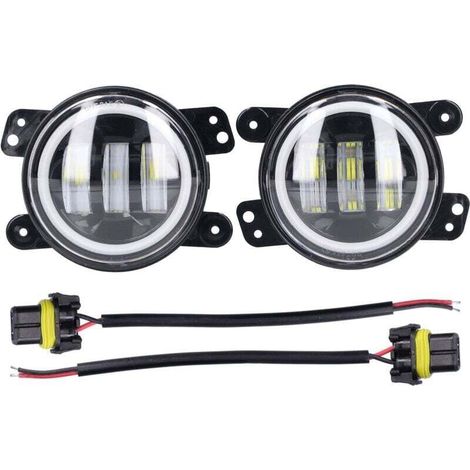 Angel Eyes Licht 30W 3000LM LED-Nebelscheinwerfer 1030V Universal für Auto, LKW, Transporter, Anhänger