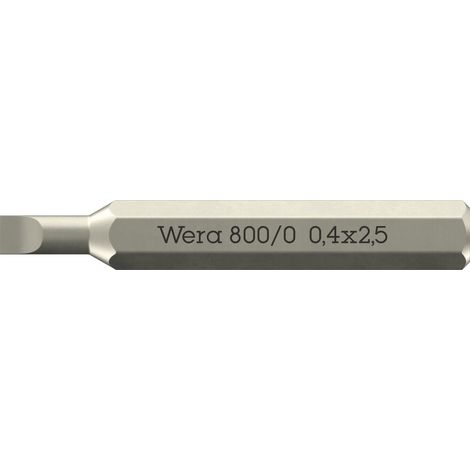 Wera 800/2 Micro Puntas para tornillos ranurados - 05058101001 (1/2)